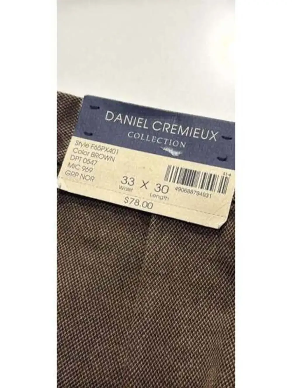 Daniel Cremieux Collection Normandy Pants 33x30